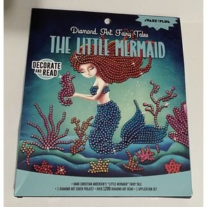 Diamond Art Fairy Tale The Little Mermaid Craft Set Ages 8+ 1200 Art Gems NEW